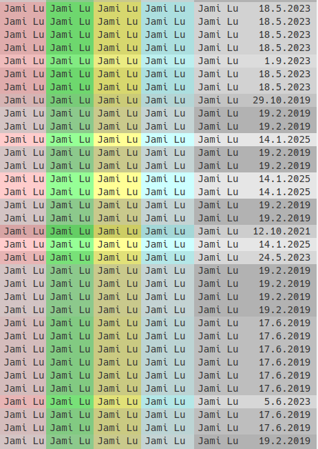 Light rgb colors annotations image