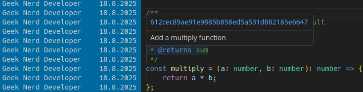 Minimal details hover box